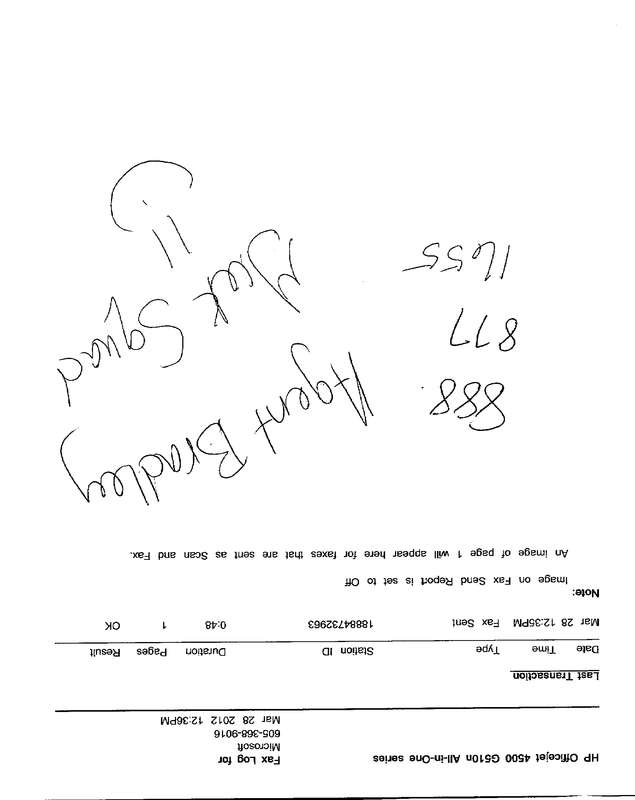 Fax page
