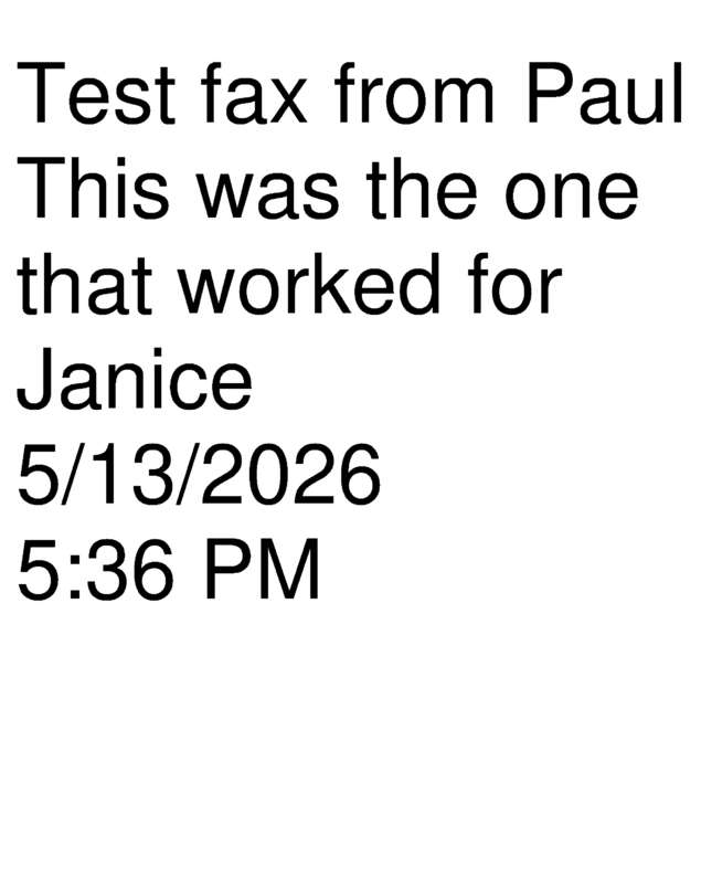 fax page