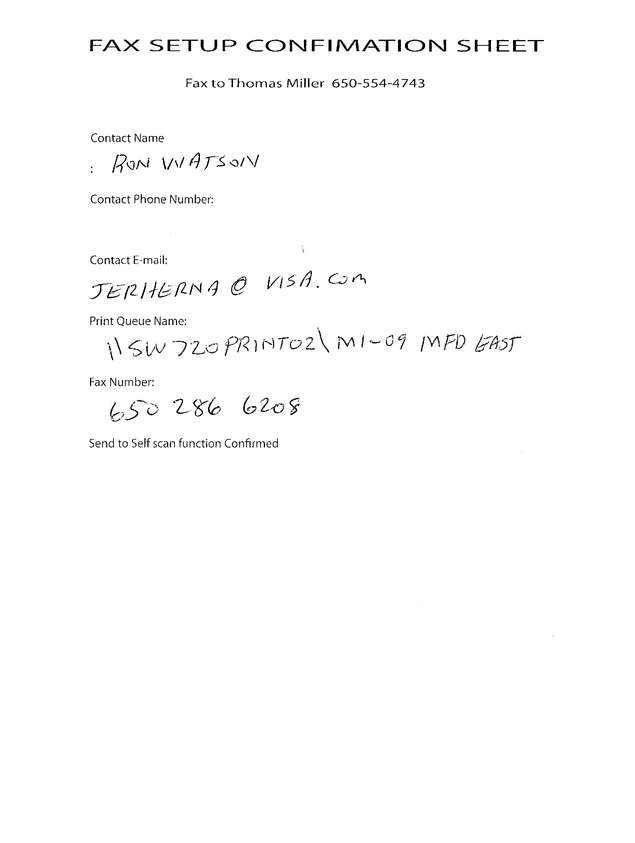 Fax page