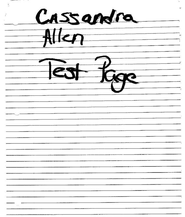 Fax page