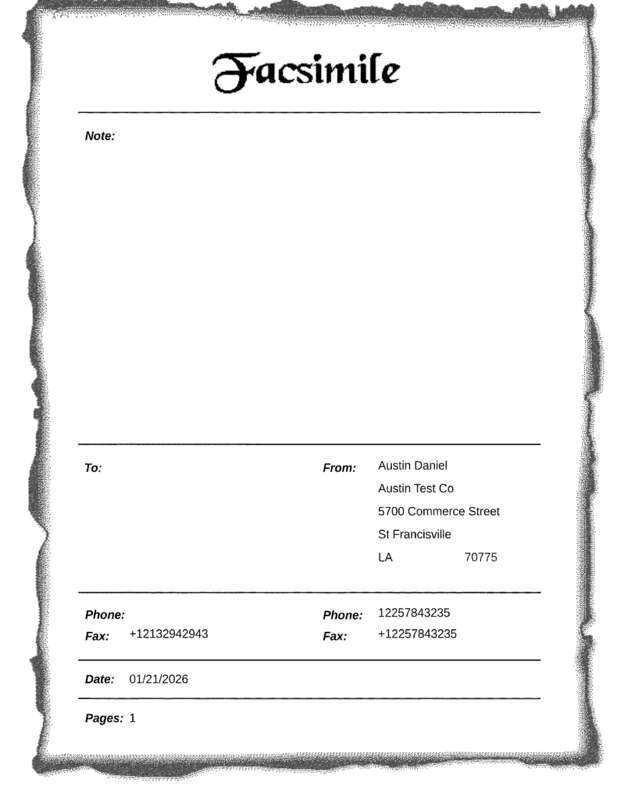 fax page