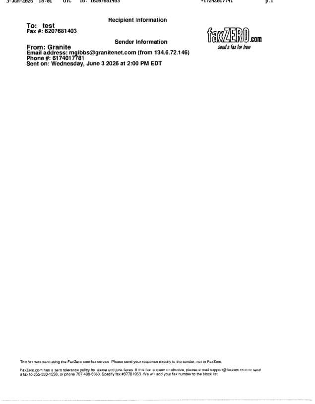 fax page