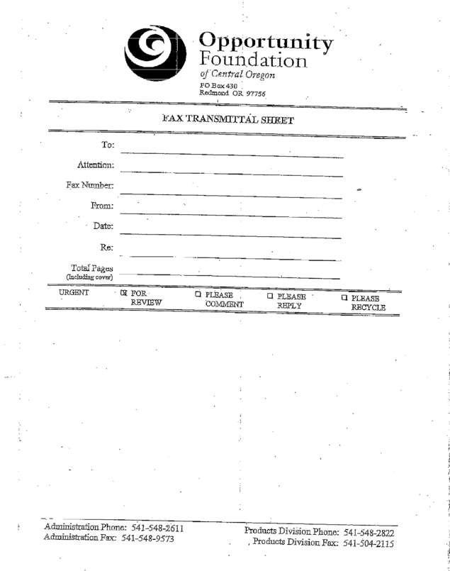 Fax page