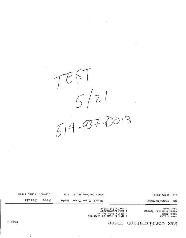fax page