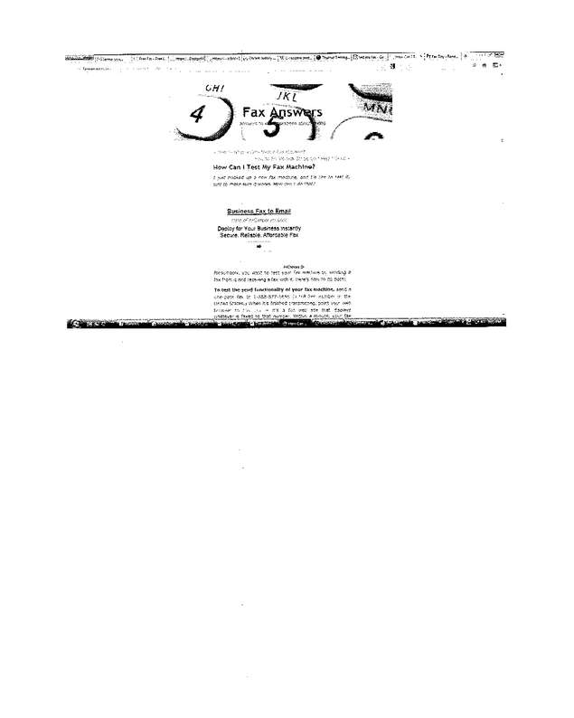 Fax page