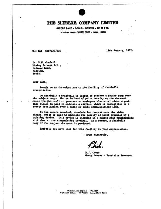 Fax page