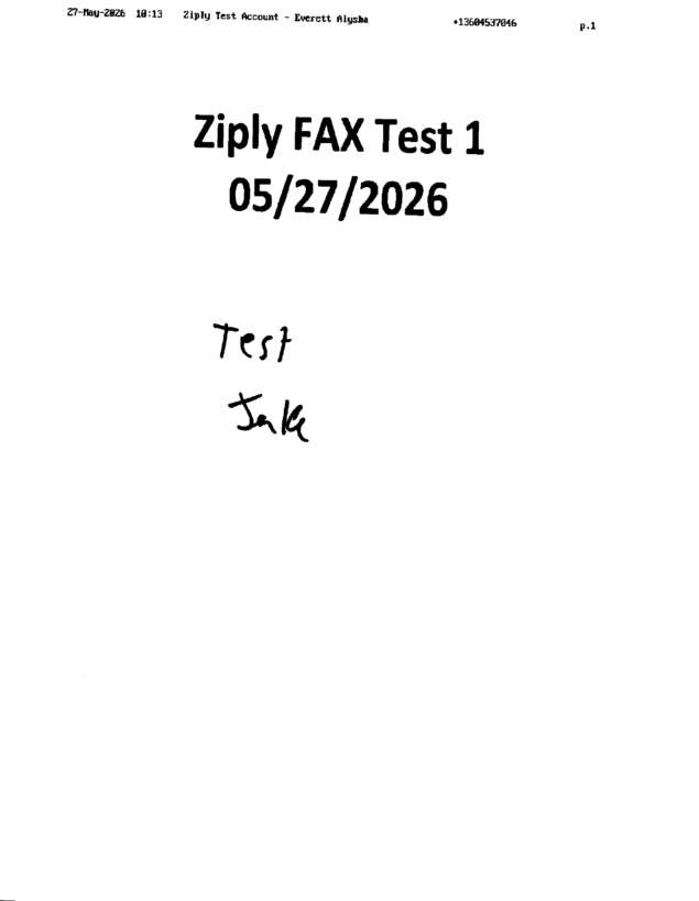 fax page