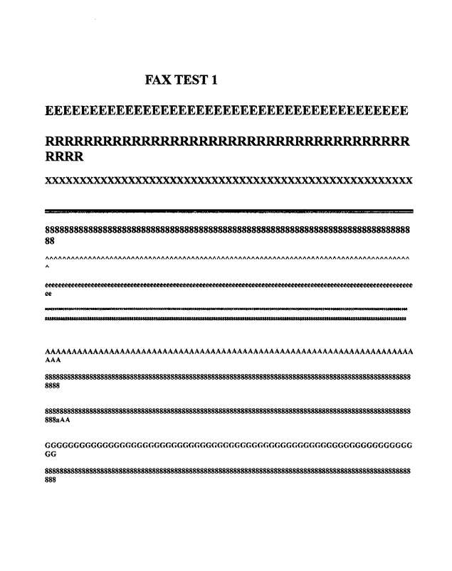 Fax page