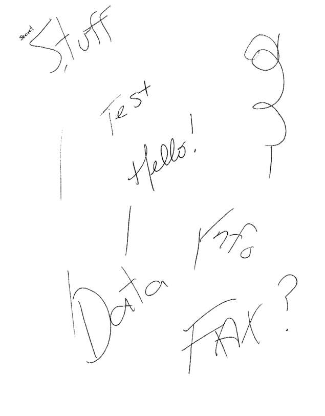 Fax page