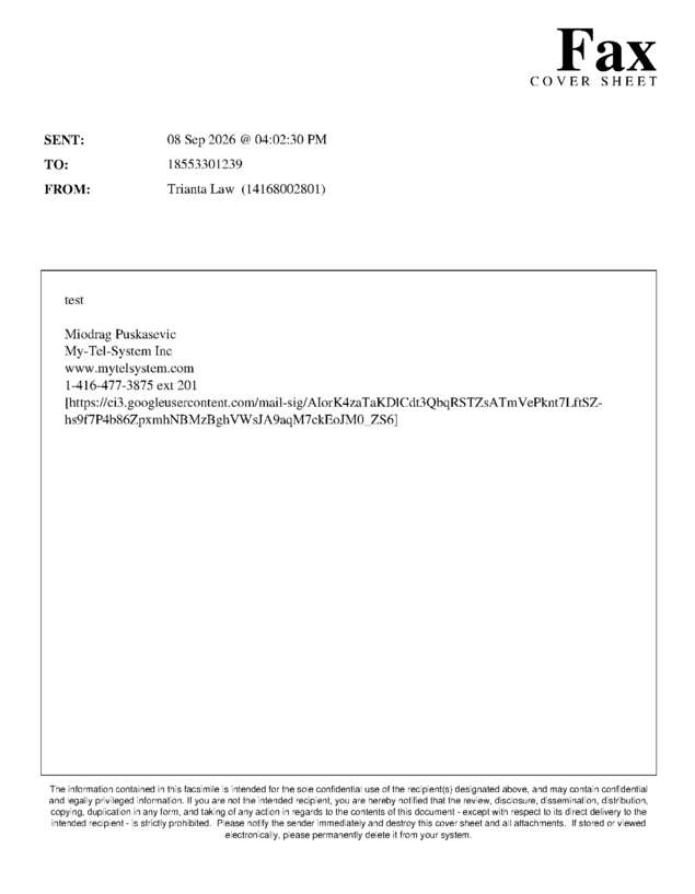 fax page