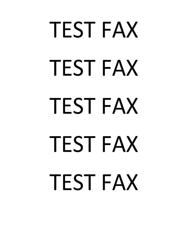 Fax page