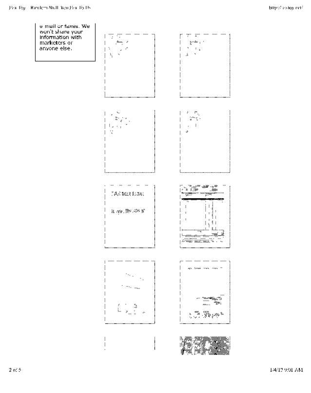 Fax page