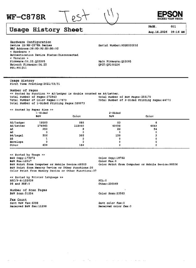 fax page