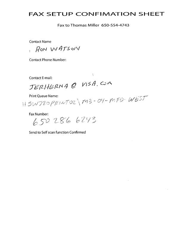 Fax page