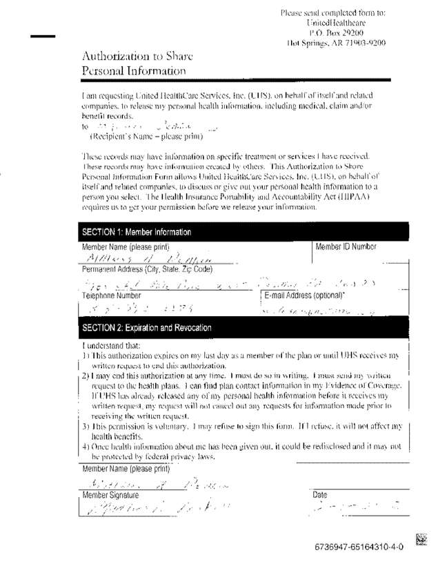 Fax page