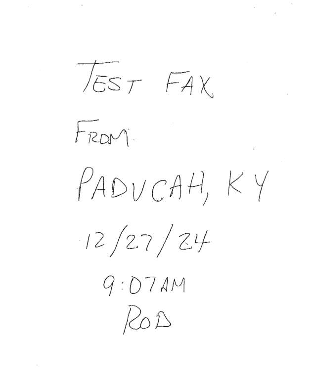 Fax page