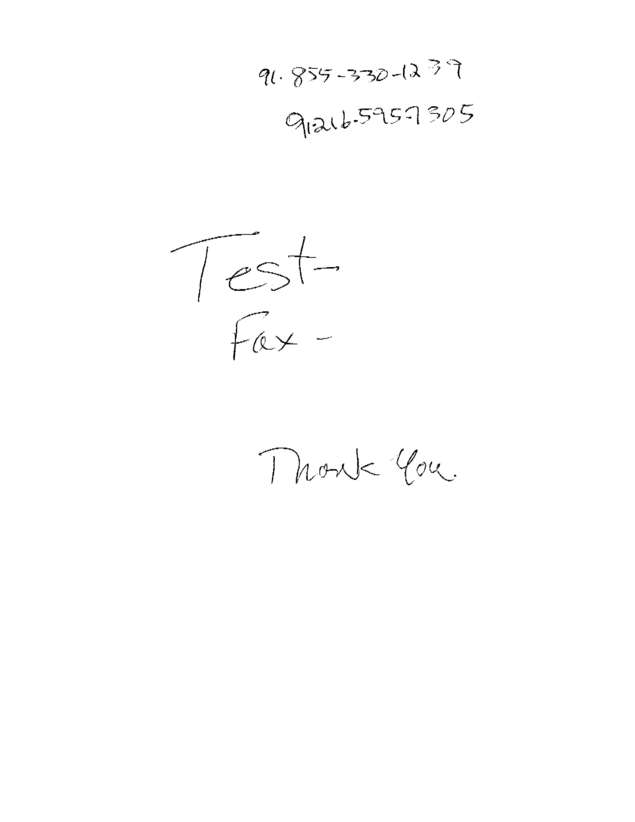 Fax page