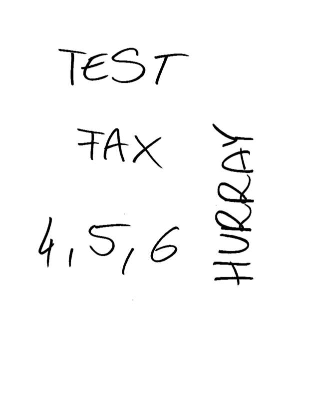 Fax page