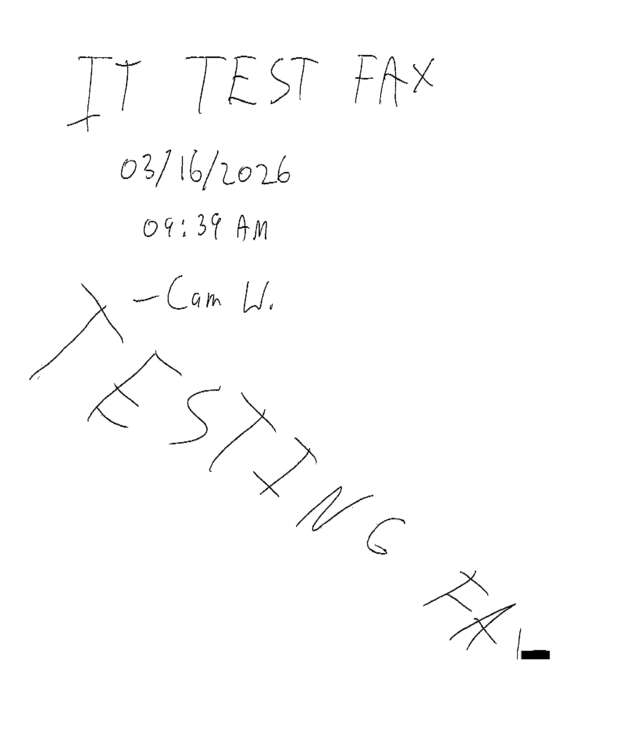 fax page