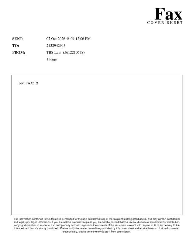 fax page