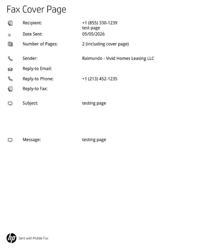 fax page