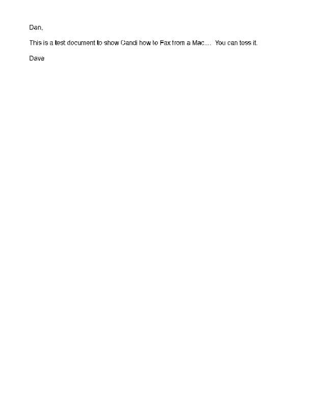 Fax page