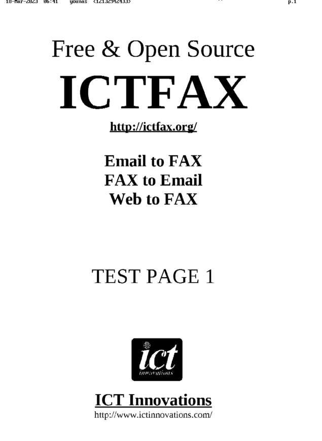 fax page