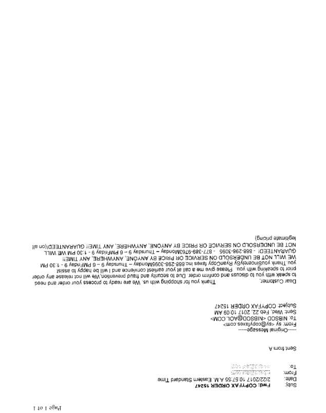 Fax page