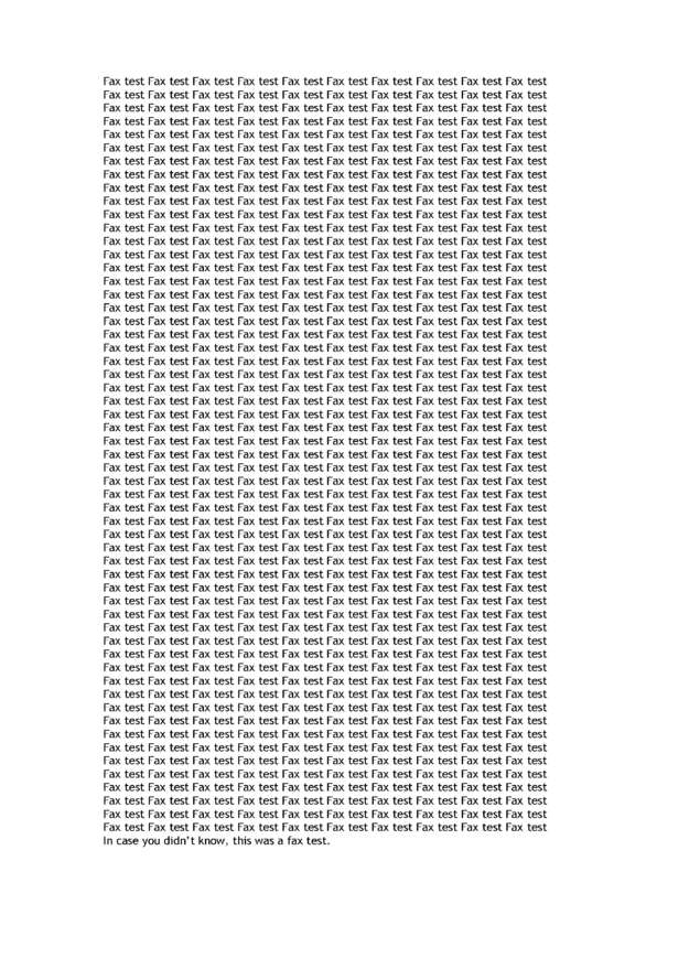 fax page