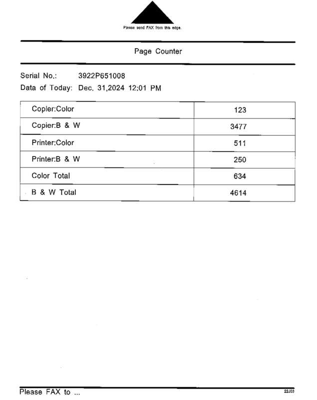 Fax page
