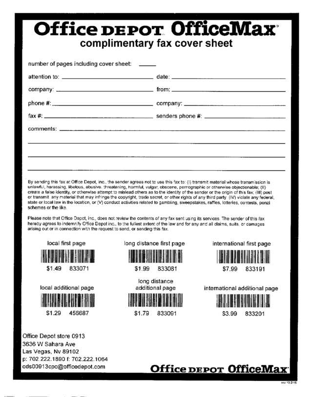 fax page