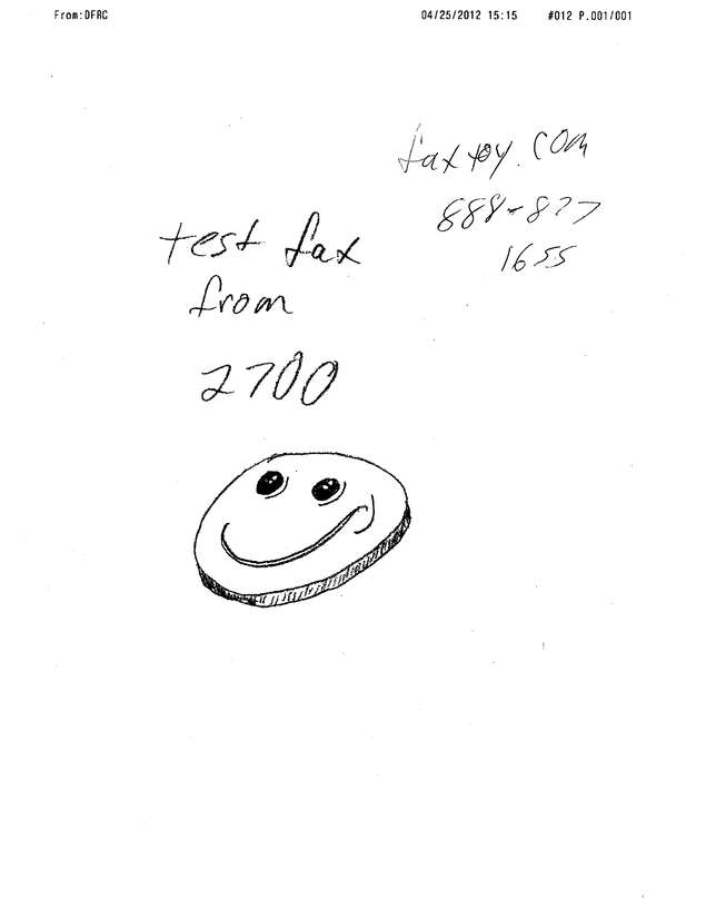 Fax page
