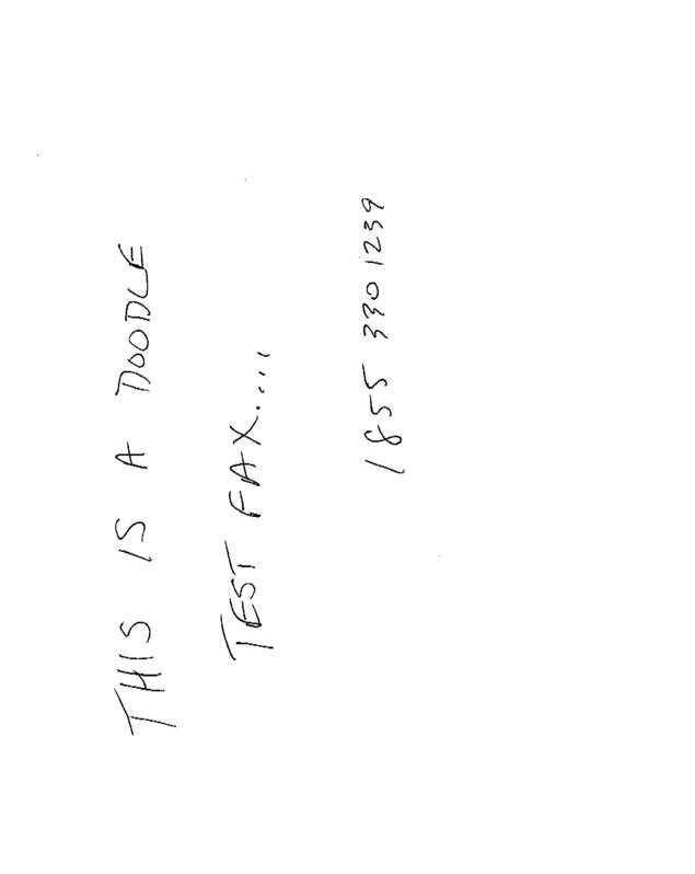 Fax page