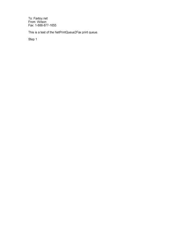 Fax page