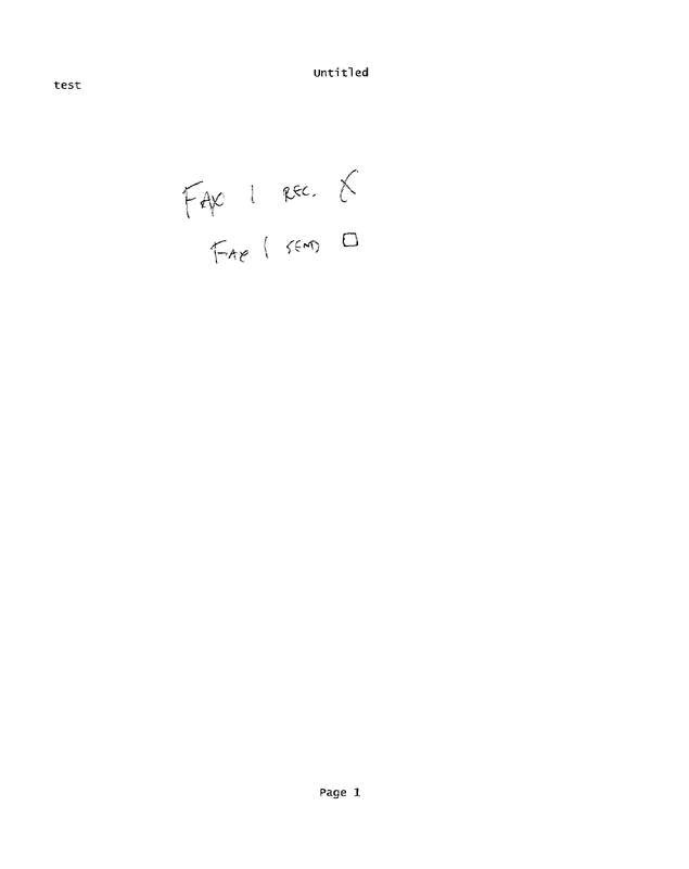 Fax page