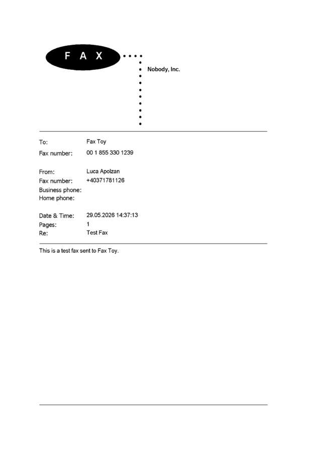 fax page