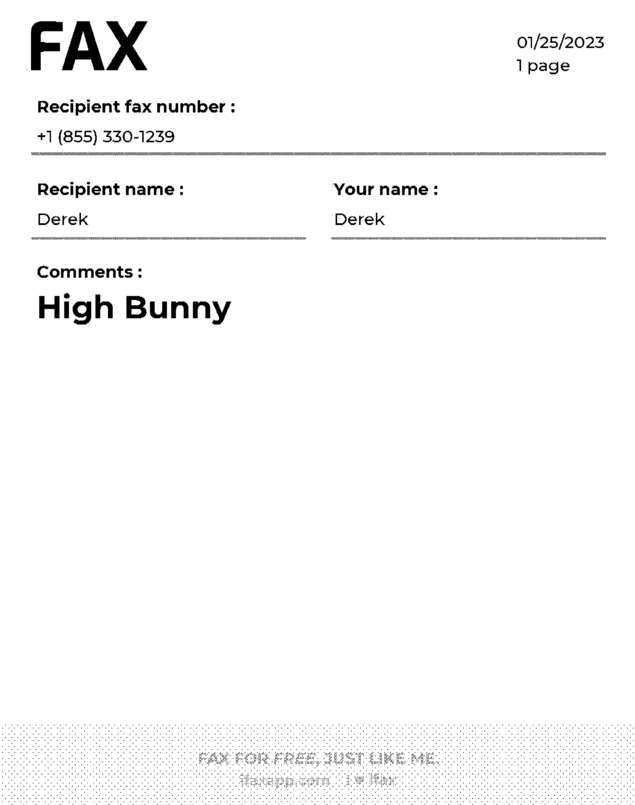 fax page