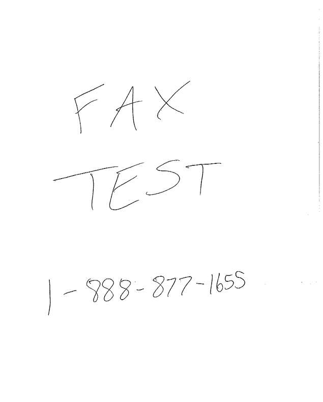 Fax page