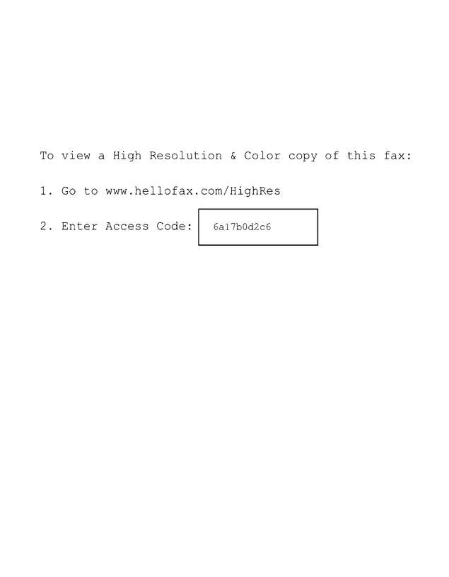 Fax page