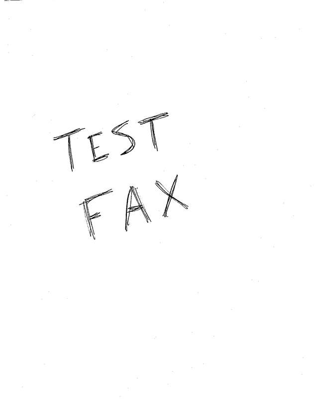 Fax page