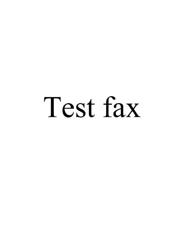 Fax page
