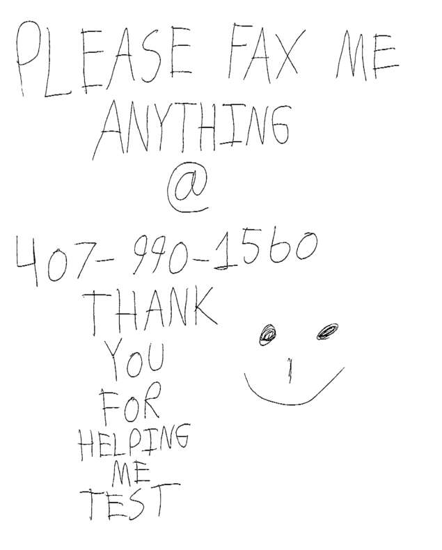 Fax page