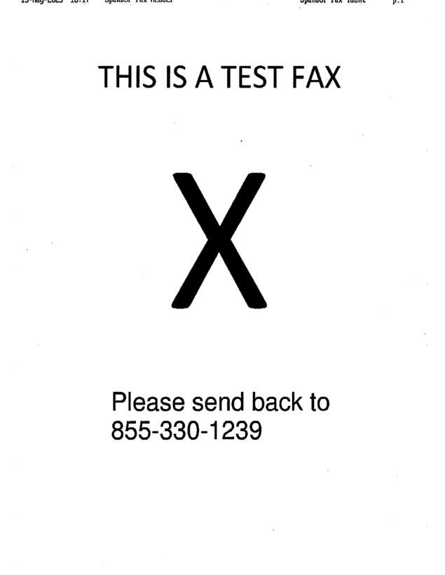 fax page