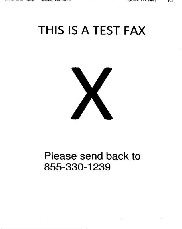 fax page