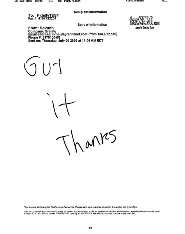fax page