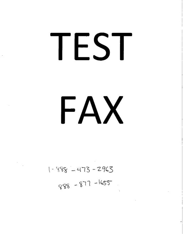 Fax page