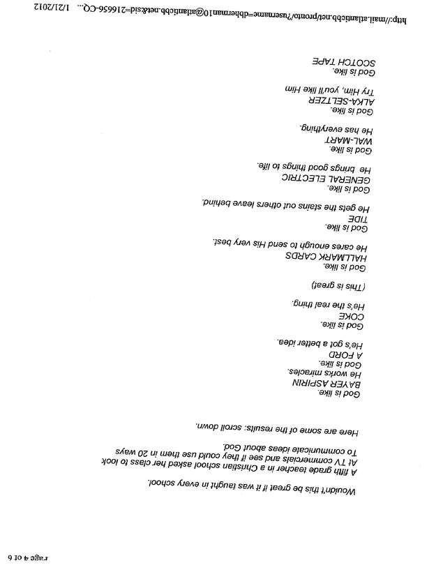 Fax page