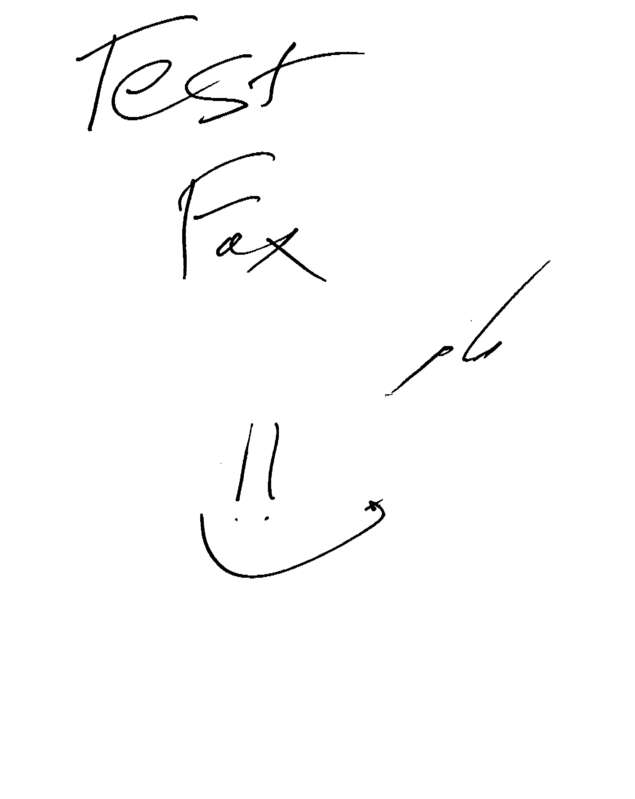 Fax page