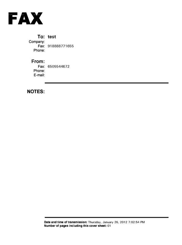 fax page