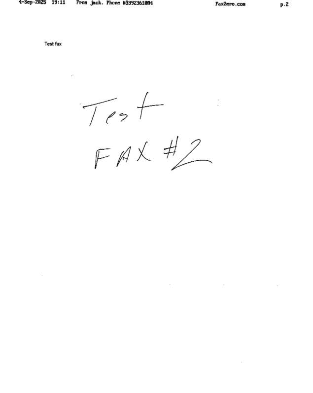 Fax page
